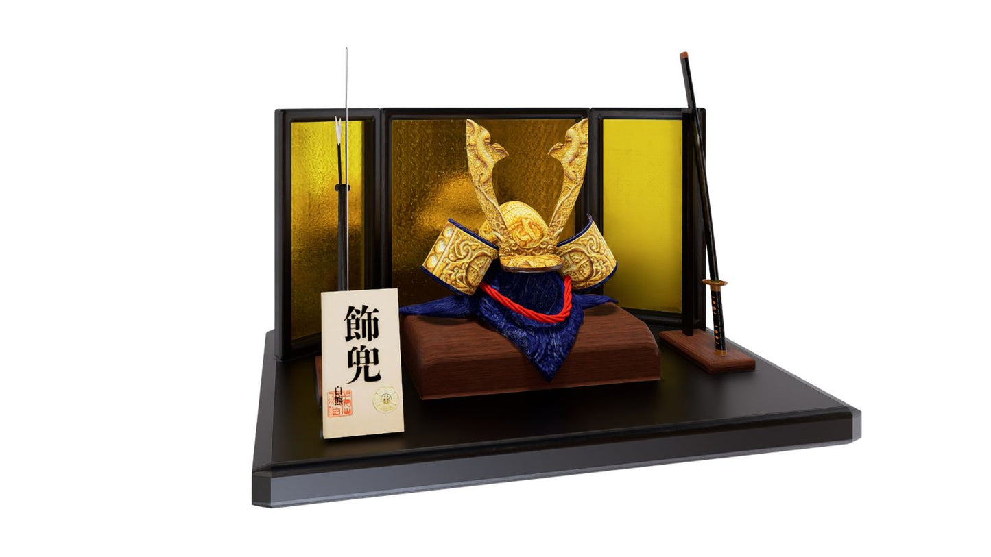 【商用可】兜飾りアセット｜建築パース用【2026/4/15(水)～4/19(日)限定 無料配布中！！】